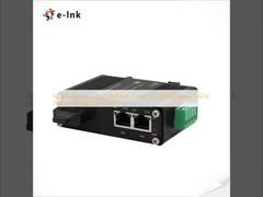 Mini Industrial 1-Port 1000X para 2-Port 10/100/1000Base-T 60W PoE++ Media Converter