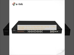 Interruptor Ethernet com 16 portas 10/100/1000T 802.3at PoE + 4 portas 100/1000 SFP