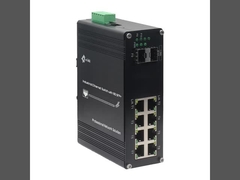 Comutador Ethernet gerenciado SFP industrial L2+ 8 portas 10/100/1000T + 2 portas 1000X