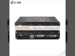 1Ch 1080P Bidi DVI + 1Ch Bidi RS232 + 1Ch Bidi Áudio Estéreo + GPIO sobre Extensor de Fibra