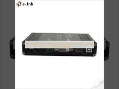 1Ch 1080P DVI + USB KVM + 1Ch RS232 + 1Ch Bidi Stereo Audio + 1Ch GPIO sobre Extensor de Fibra