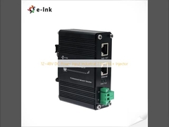 12~48V DC Input Industrial 2.5G PoE+ Injetor