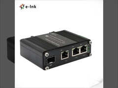 Mini Industrial 3-Port 10/100/1000T + 1-Port 100/1000X SFP Gigabit Ethernet Switch