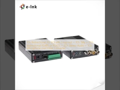 1Ch bidireccional 3G-SDI com Loop-out + 1Ch Tally + 2Ch bidireccional RS485 ou RS422 + 2Ch áudio estéreo + 1Ch microfone sobre conversor de fibra