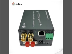12G-SDI para conversor de fibra com Gigabit Ethernet e 2Ch para trás RS485 com capacidade de transmissão longa