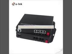 4Ch POTS ((FXO/FXS) Telefone através de Fibra Mux