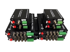 Conversor de Fibra Óptica de Vídeo 4 em 1 HD 5MP para 16 Canais Suporta Câmeras 5MP 4MP 3MP 1080P 720P