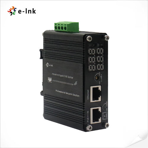Latest company news about E-link lança Industrial Gigabit 802.3bt PoE++ Splitter com display LED e tensão de saída ajustável