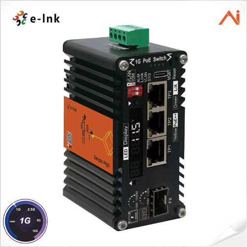 Latest company news about E-link lança comutador PoE++ gerenciado por inteligência artificial industrial de 90W com impulsionador de voltagem para redes solares