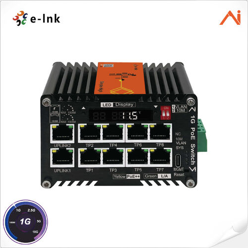 Latest company news about E-link Lança Switch Industrial AI Inteligente Gerenciado LNK-AIMC010GMP90 90W PoE++ com Booster de Voltagem