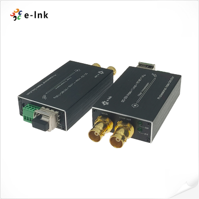 12G SDI da fibra do conversor à transmissão nivelada da transmissão da compressão não com registro/RS485