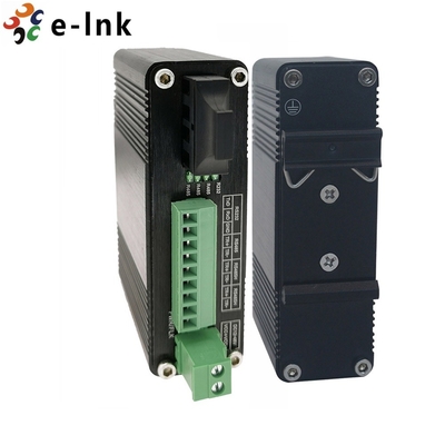 Serial Industrial RS232 RS485 RS422 SC Fibra Media Converter Modem Modo Único 20KM