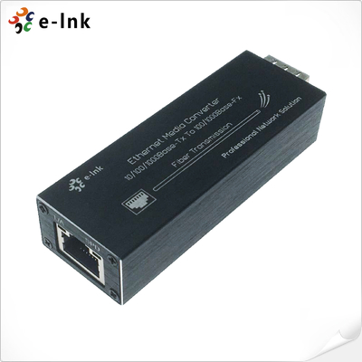 Micro mini 10/100/1000BASE-T ao conversor dos meios de 100/1000BASE-X SFP
