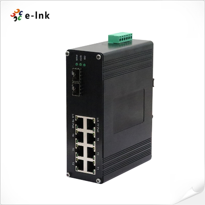 Switch Ethernet Industrial 8 Port 10/100/1000M/2.5G 802.3at PoE + 2 Port 1.25G/2.5G/10G SFP+