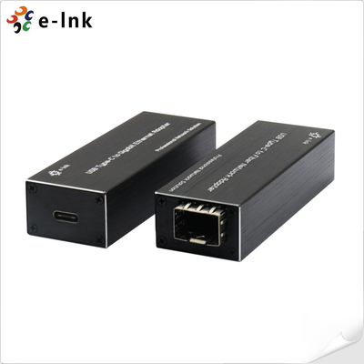 Adaptador Micro Mini USB-C para SFP Gigabit Ethernet
