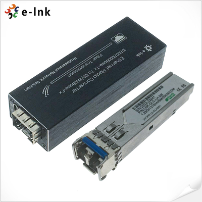 Micro mini 10/100/1000BASE-T ao conversor dos meios de 100/1000BASE-X SFP