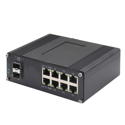 Interruptor dos ethernet do estojo compacto de Mini Industrial 10-Port 10/100/1000T