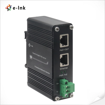 Injetor industrial Gigabit 100W 802.3bt PoE++ (12~48VDC)