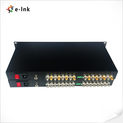 1U Extensor sem compressão SD/HD/3G-SDI de 8 canais montável em rack