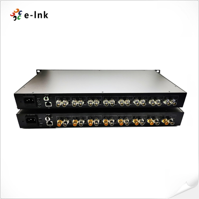 8Ch 3G-SDI + 1Ch 10G Ethernet através de Extensor de Fibra
