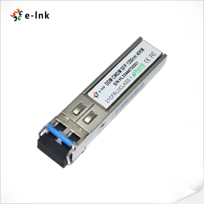 3G-SDI CWDM 1270~1610nm 40km Vídeo Digital Transceptor Óptico SFP (MSA)
