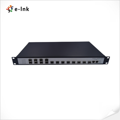 Interruptor de 16 portas 100Base-FX SFP + 2-10/100/1000-TX não gerenciado