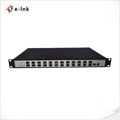 Switch SFP 100Base-FX não gerenciável de 24 portas + 2 portas 10/100/1000-TX