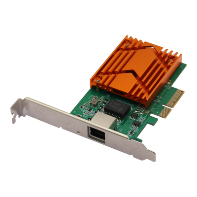 Adaptador de rede Ethernet PCIe x4 de porta única RJ45 10G
