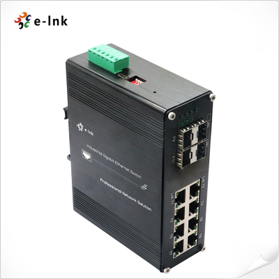 L2+ 8 portas 10/100/1000T + 4 portas 1000X SFP Switcher Ethernet gerenciado