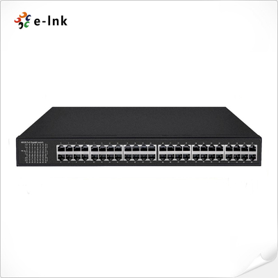 Comutador PoE Gigabit de 48 portas não gerenciado com portas PoE RJ45 de 48x10/100/1000M