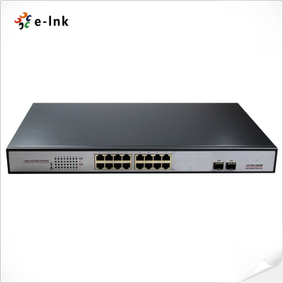 16G + 2SFP Comutador PoE não gerenciado com PoE+
