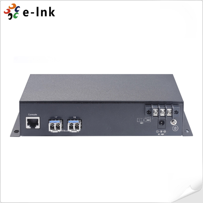 16 portas TP 10/100M (16POE-PSE -IEEE802.3af 15.4W/30W) + 2 SFP 1000M Switch PoE Gerenciável
