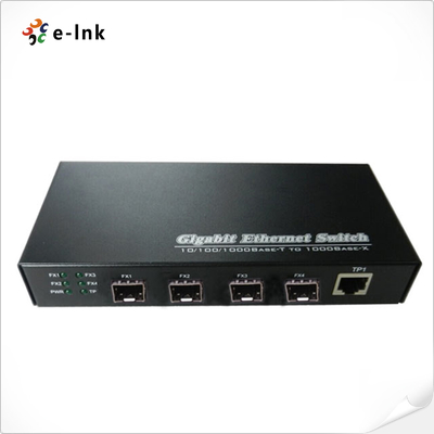 Switch Ethernet SFP de 3 portas 10/100/1000BASE-T + 4 portas 1000BASE configurado automaticamente
