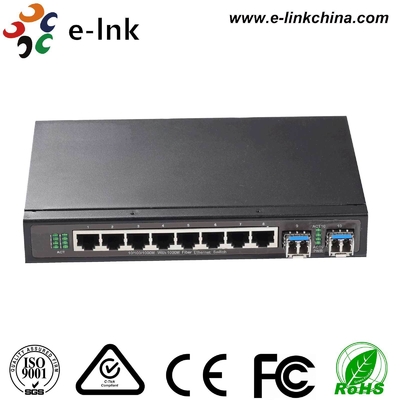 Switch Gigabit gerenciado de 8 portas 10/100/1000M com 2 slots SFP