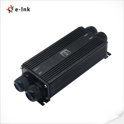 Extensor industrial PoE Gigabit IP67 à prova d'água (1 x entrada 3 x saída)