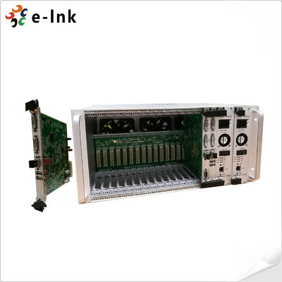 5U Rack Mount 4K DVI KVM Extensor de Fibra Óptica