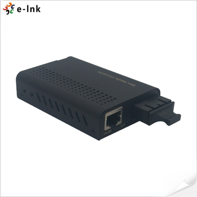 Mini Conversor de Mídia de Fibra Óptica 10/100/1000Base-TX para 1000Base-FX
