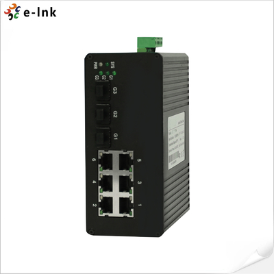 6 Portos gerenciados Industrial Ethernet Switch com 3 portas 1000Base-X SFP e 6 portas 10/100Base-T (((X)