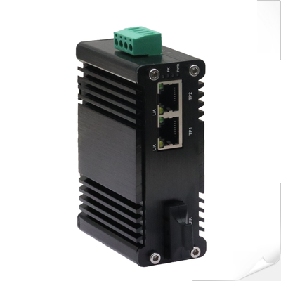 Mini Industrial 2-Port 10/100/1000Base-TX para 1000Base-X Media Converter