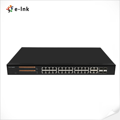 Interruptor Ethernet com 24 portas 10/100/1000T + 4 portas 100/1000 SFP