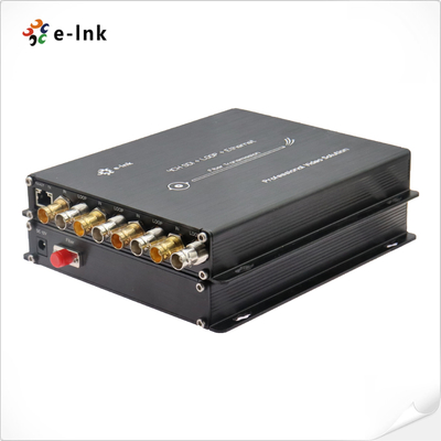 Conversor de fibra 3G-SDI de 4 canais com Ethernet