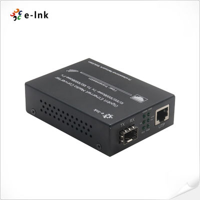 Conversor de Mídia Gigabit Ethernet 10/100/1000M (com Fonte de Alimentação Externa) Slot SFP