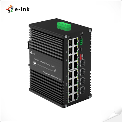 L2+ 16-Port Industrial 10/100/1000T + 4-Port 1000X SFP Managed Ethernet Switch
