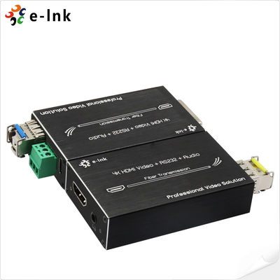 Mini 4K HDMI Fiber Extender com RS232 e Áudio Externo