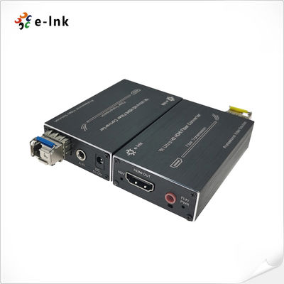 Micro Mini 4K HDMI Fiber Extender com áudio externo