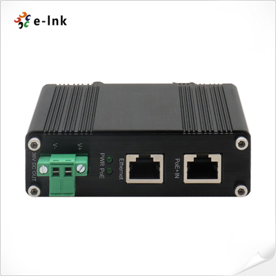 Industrial 10/100/1000Mbps 802.3at PoE+ Splitter Tensão de saída 36VDC