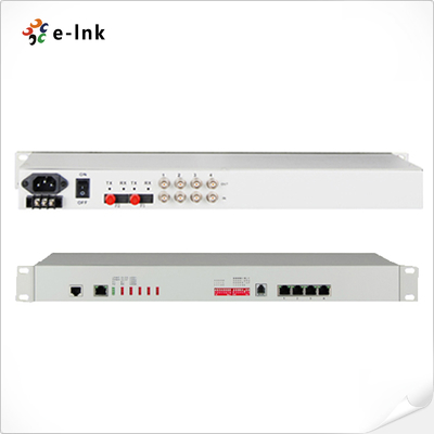 Multiplexador PDH de Fibra 4E1 + 4FE 1+1