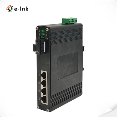 Comutador Ethernet industrial de 4 portas 10/100/1000Base-T + 1 porta 1000BASE-X
