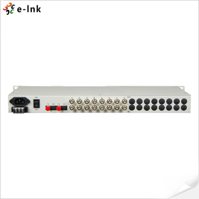 Multiplexador PDH 16E1+4GE+LCD+SNMP