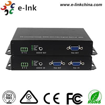 Extensor de fibra óptica USB VGA KVM